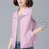 Gilet pour femmes Automne Spring Summer Vest de la femme Vestes sans manches Vestes sans manches solides