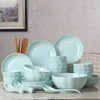 Bols vendant la dernière maison 10 personnes bol à manger de style japonais ensemble de vaisselle assiets en porcelaine plats de soupe céramique