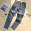 Frauen Jeans VMewsher Vintage hohe Taille Frauen glänzender Strassmodus weibliche Mode Casual Pencil Hosen Knöchellänge Hosen Streetwear