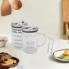 Tasses en verre de paille tasse de café 1000 ml pour boissons aux boissons à thé