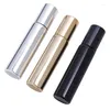 Opslagflessen 3/6/9 stcs 10 ml metalen rolrol bijvulbare fles Essentiële oliën Roll-on glazen parfum reiscosmetica container