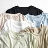Magliette da donna acetato t-shirt estate lyocell donne a maniche corte le top top traspirante per l'umidità naturale assorbimento anti-shrunk