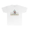Couple lâche de qualité de rue Porte une marque de mode américaine RH022 Sunrise Sarile T-shirt à manches courtes imprimées