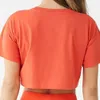 Moda elegante Mulheres simples Plain Crop Top casual Desgas