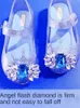 Princess Crystal Jelly Shoes for Girls - Children's High Heeled Toddler Sandals 240328