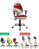 Stoel bedekt marmeren textuur rode elastische fauteuil computer deksel stretch verwijderbare kantoor slipcover woonkamer splitstoel