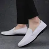 Casual Shoes Pu Leather Men's Loafers Man Dress Soft Slip-On Breattable Moccasins For Men Spring Autumn Sapatenis Masculino