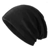 Berets vaste kleur unisex mannen dames schedels dunne mutsen hedging dop gebreide gebreide katoen dubbele laag stof doppen casual motorkap hoed