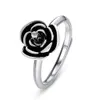 Dark Rose Wolf Proof Index Finger Ring voor dames nieuwe kleine en populaire roterende klaar voor gebruik zelfverdedigingssteken open