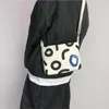 Bolsas de ombro japonês kawaii canvas de vaca bolsa de alta capacidade Bola de moda de moda fofa feminino batons crossbody para