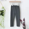 Trousers New Boys And Girls Big Pp Pants Trendy Threaded Cotton Thick Pocket ggings Toddr Casual Baby Outer Wear Pants L46