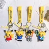 Fashion Cartoon Movie Charakter Keychain Gummi und Schlüsselring für Rucksackschmuckschlüsselkette 083637