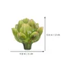 Fleurs décoratives 2 pcs faux légumes Artificial Artichaut décor Pographie accessoires Affichage en plastique