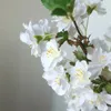 Fiori decorativi 1pc Seta romantica Cherry Disposizione floreale fai -da -da -te Tabletop simulata pianta di ornamento ramo artificiale