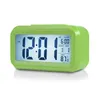 Desk & Table Clocks Plastic Mute Alarm Clock Lcd Smart Temperature Cute Posensitive Bedside Digital Alarms Sn Nightlight Calendar Drop Dh1Bt