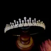 Gioielli per capelli per matrimoni semplici Accessori per capelli da sposa Accessori per i capelli di sposa gioielleria Cz Tiaras Crystal Headband Shipping per Gifts Birtay Party L46