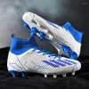 American Football Shoes Men Long Spikes Boots Cleats Match Fotbolls andningsbar utomhussport Non Slip Studenter Ultralight Children Training