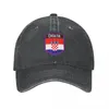 Ball Caps Croatia Flag Emblem Cowboy Hat Wild Men'S Baseball Cap Women'S