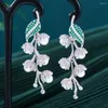 Boucles d'oreilles en peluche Kellybola Perles de luxe originales pour femmes Bridal Wedding Gift Brand Delicate Cz boucle d'Oreille Femme High Quality