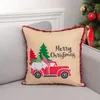 Pillow Christmas Cover Pillowcase Sofa S Cases Cotton Linen Covers Home Decor