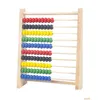 Other Office School Supplies Wholesale Colors Calcation Rack 10 Bars Children Enlightenment Puzzle Fun Toy Drop Delivery Business Dh6Hd