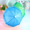 Paraplu's 3 pc's kant speelgoed paraplu schattig decor miniatuur diy polyester kinderen cognitief speelgoed speelgoed