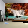 태피스트리 2024 자연 경치 아름다운 3D 프린팅 태피스트리 침실 살아있는 벽 장식 히피 가정 장식 벽화