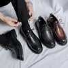 Casual Shoes Fashion Business Dress Men Formal Slip On Mens Oxfords Footwear High Quality Genuine Leather For