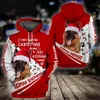 Mens Hoodies HX Pets Dogs Christmas German Shepherd 3D Print Hoodie Casual Sportswear Mens For Women Clothing Xmas Gifts Drop