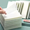 Förpackningar 200 Sheets Pet Sticky Notes Waterproof genomskinlig självhäftande etikettklistermärke Transparent skrivbara taggar