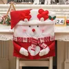 Stoelhoezen hoogwaardige stoffen deksel Feestelijke 3d Santa Claus Tafel Cartoon Dust-Proof Home voor Kerstmis