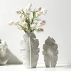 Vases Beihanmei Creative Nordic White Ceramic Vase Decoration Living Room Arrange de fleurs Modern Simple Home