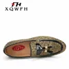 Casual Shoes XQWFH Alligator Fashion Men Men's Genuine Leather Size 5.5-13.5 Slip-on Driving