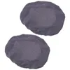 Chair Covers 2 PCS Round Stool Cover Seat Simple Stretch Upholstered Protective Home Polyester Bar