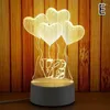 Candle Holders Creative 3D Visual LED Night Light Table Lamp Kids Boys Gift Home Decor With USB Cable