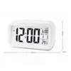 Desk & Table Clocks Plastic Mute Alarm Clock Lcd Smart Temperature Cute Posensitive Bedside Digital Alarms Sn Nightlight Calendar Drop Dh1Bt