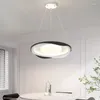 Ceiling Lights Modern LED Circular Dimmable Hanging Lamps Home Decoration Daily Lighting Luminaire Aluminum Fixtures With Remote