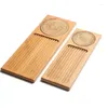 Tea Trays Japanese-style Dry Tray Ins Solid Wood Rectangular Mini Simple Table Household Portable Small