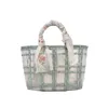 Totes Lace Transparent Woven Bag Large Capacity Female Summer 2024 Fashion Portable Vegetable Basket Beach