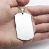 Stainless Steel Army Dog Tags with 24" Bead Chains Together Free Shipping by DHL Wholesale WB3287 11 LL