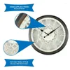 Väggklockor inomhus rund vit olja gnuggas brons analog arabisk nummer klocka digital reloj de pared d grande art
