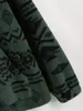 Kvinnors tröjor Aztec National Printing Ultra-Fin österrikisk fluff halvpullkedja tröja tröja kappa
