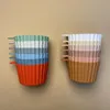 Carina coniglietto coniglietto in silicone stampo stampo rotondo muffin cupcake forbarbo stampi per container tazza di snack da cibo tazza di decorazione di torta per bambini fai -da -te scatola di stoccaggio alimentare