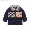 T-shirts jongensmeisjes Polo shirts kleding tops turn down kraag herfst Long Seve t-shirt kinderen shirts outswear l46