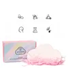 2 pcs arc-en-ciel nuage de bain bombe colorée sel de mer naturel naturel fait à la main pour exfolier hydratant peau sèche pour femmes maman