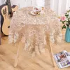 Table Cloth Small Fresh Linen Embroidery Dust Cover American Pastoral Style Round Tablecloth