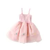 Summer Toddler Girls sukienka bawełna Koren kolorowa kropka dzieci dziewczyna bąbelowa tiulowy niemowlę księżniczkę 240322