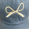 Capes à balle broderie archeur de baseball casquette de mode Cotton Bowknot Suncreen Sun Peak Paped Sports