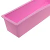 Baking Moulds 28 8.8 8 Cm Food Grade Silicone Rubber Liner Rectangle Soap Loaf Molds Swirl Pastry Cake Bakeware E255