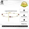 Anklets ORSA JEWELS 925 Sterling Silver Beaded Ball Garnet Chain Anklets for Women Summer on Leg Foot Chain Jewelry SA47 L46